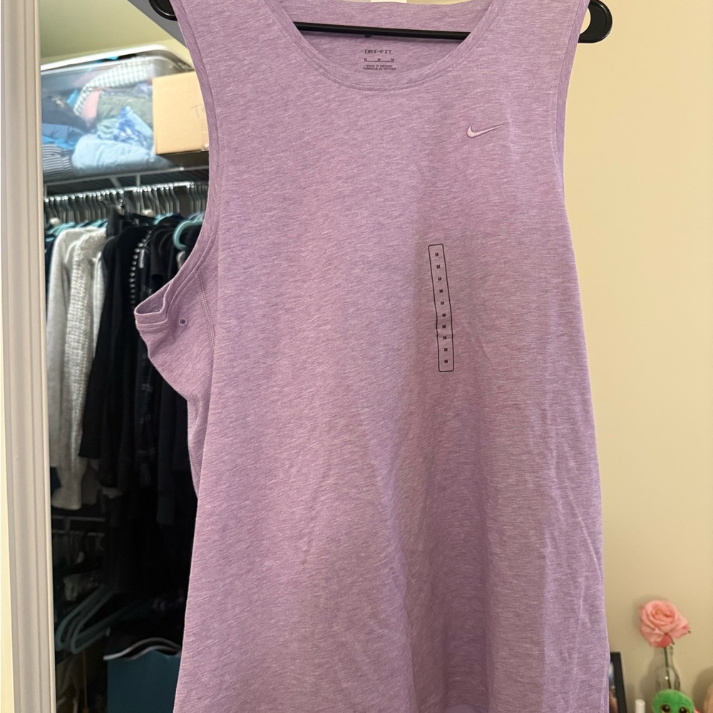Nike Light Blue and Purple Dri-Fit Tank Tops - Picture 7 of 10